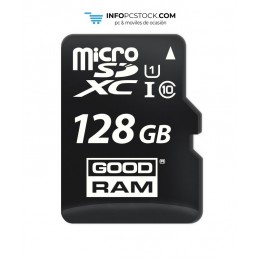 MICRO SD GOODRAM 128 GB C10 UHS-I CON ADAPTADOR Goodram M1AA-1280R12